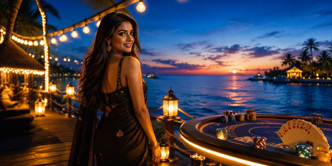 কুমিল্লার সৈকতে টিন প্যাটি স্লট গেমে মনোযোগী একজন তরুণী